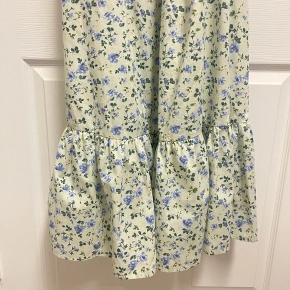 Abercrombie & Fitch Green Floral Midi Dress - Picture 3 of 13